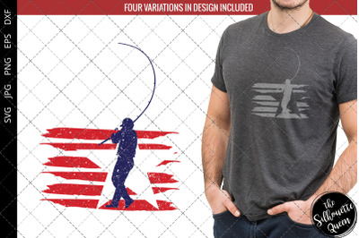 Fishing flag svg &2C; Oil Rig svg&2C; American Flag&2C; Fourth of July SVG