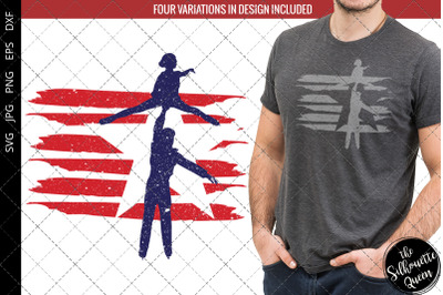 Ice Skating - Couple flag svg , Oil Rig svg, American Flag, Fourth of