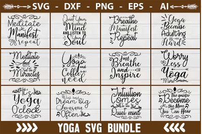 Yoga SVG Bundle