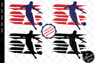 Kickball flag svg , Player svg, American Flag, Fourth of July SVG