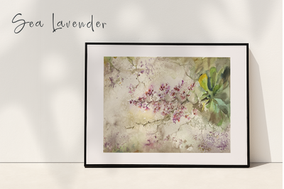 Sea Lavender - Watercolor Print