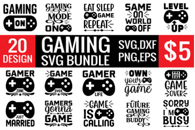 Gaming svg bundle