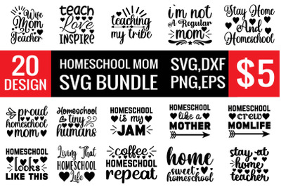 Homeschool Mom svg bundle