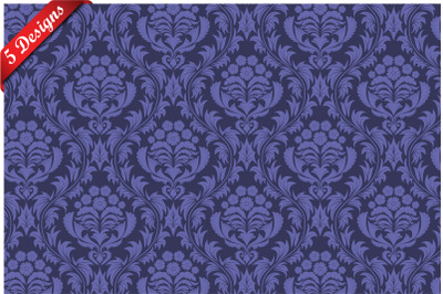 5 Damask Seamless Pattern