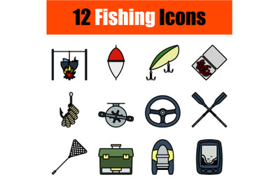 Fishing Icon Set