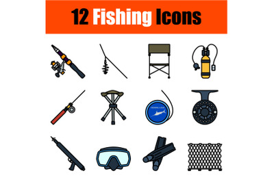 Fishing Icon Set