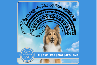 Having The Time Of Their AfterLife Dog Remembrance Rainbow Bridge Quot