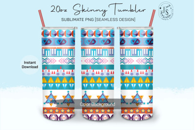 Tribal Pattern 20oz Tumbler Sublimation Wrap