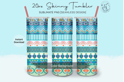 Tribal Pattern 20oz Tumbler Sublimation Wrap