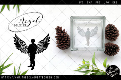 RIP Soldier #1, Memorial with Angel Wings SVG, Sympathy Svg