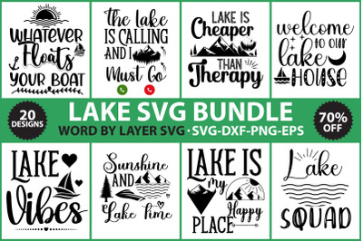 LAKE SVG BUNDLE, Love Lake, Love Lake Svg, Lake Rules Svg, Salty Lake
