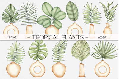 Watercolor Set &quot;Tropical plants&quot;
