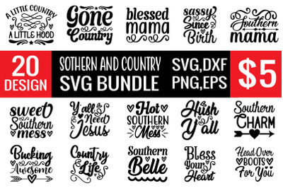 sothern and country svg bundle