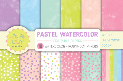 Pastel Watercolor Paper Pack