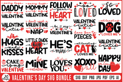 Valentine&#039;s Day SVG Bundle | 14 February SVG Bundle