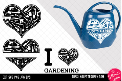 Gardening heart SVG, Valentines Day svg, Heart Garden svg