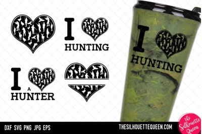 Hunting heart SVG&2C; Valentines Day svg&2C; Heart Hunter svg