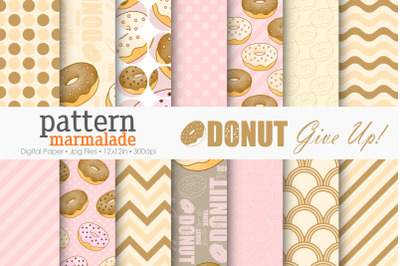 Donut Give Up - Donut Pattern - PMR1102