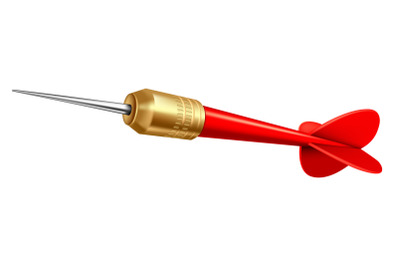 Dart arrow isolated red vector