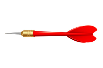 Dart red arrow isolated vector