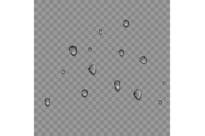 Water Drops On Car Windscreen After Rain Vector