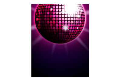 Disco music party poster background