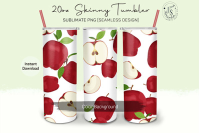 Apple Fruit 20oz Tumbler Sublimation Wraps