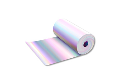 Holographic Metallic Foil Roll Accessory Vector