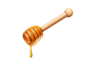 honey dipper vector