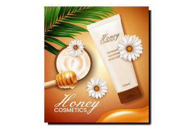 cream honey cosmetics skincare vector