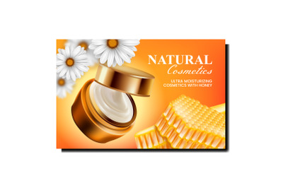 cream honey cosmetics skincare vector