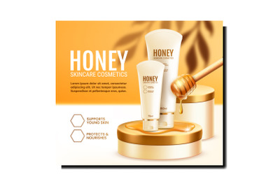 cream honey cosmetics skincare vector