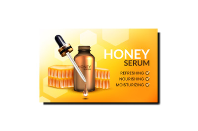 serum honey cosmetics skincare vector