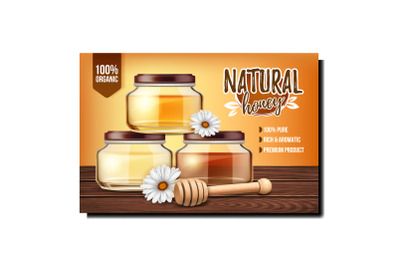 Honey bee food product background vector