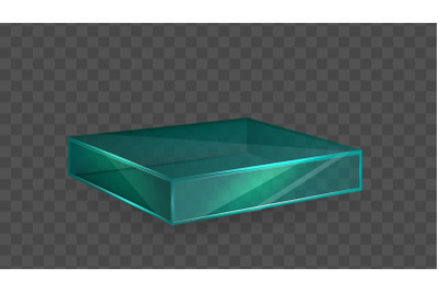 glass podium platform stage vector