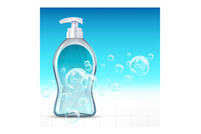 Liquid Soap Creative Promotional Poster Vector