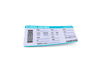 Ticket flight airport vector