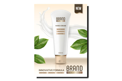 Hand Cream Creative Promotional Banner Vector