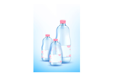 Mineral Water Creative Promotional Poster Vector