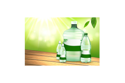 Water Pure Liquid Creative Promotion Banner Vector