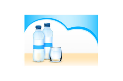 Baby Water Creative Promotional Banner Vector