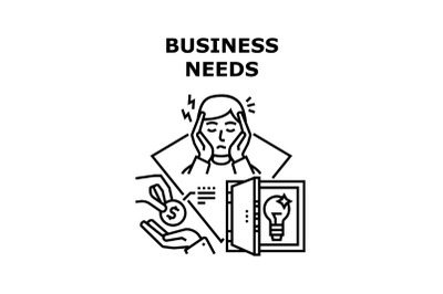 Business needs icon vector illustration