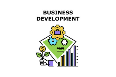 Business development icon vector illustration