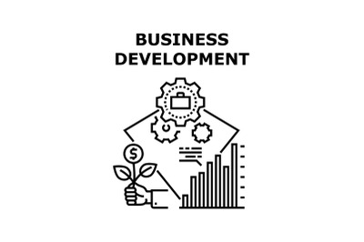 Business development icon vector illustration