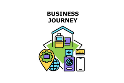 Business journey icon vector illustration