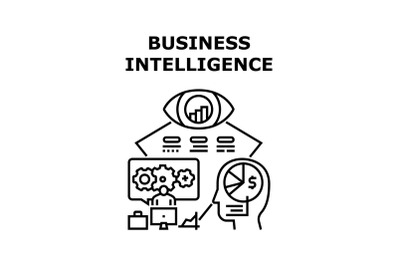 Business intelligence icon vector illustration