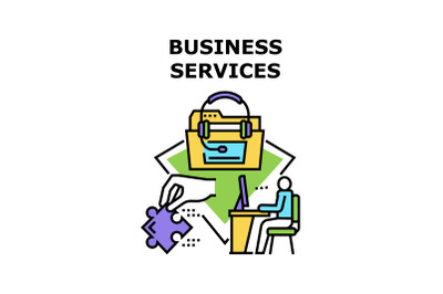 Business services icon vector illustration