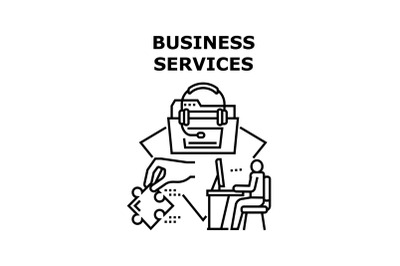 Business services icon vector illustration