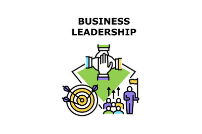 Business leadership icon vector illustration