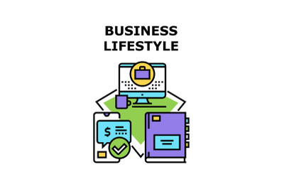 Business lifestyle icon vector illustration